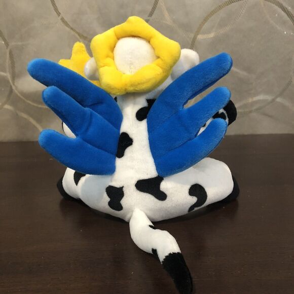 Kraft Singles Dairy Fairy Cow Plush 6" Blue Wings Wand Vintage Stuffed Prom Toy - Picture 4 of 10